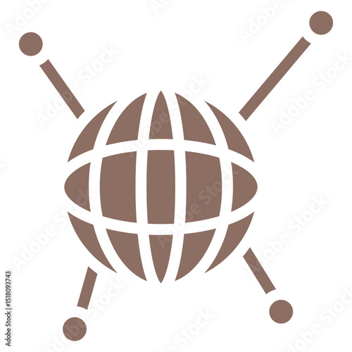 Global Network Vector Icons