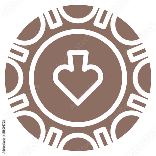 Poker Chip Vector Icons