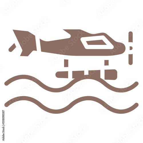 Seaplane Vector Icons
