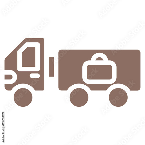 Baggage Truck Vector Icons