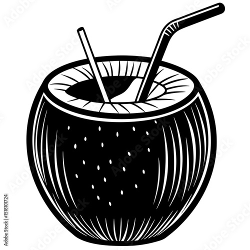 vector illustration of a cocktail