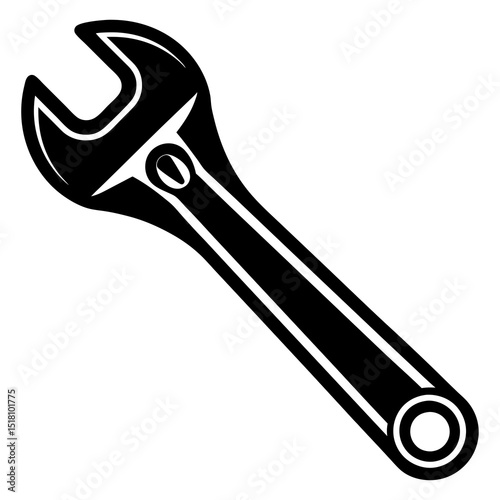 wrench isolated on white