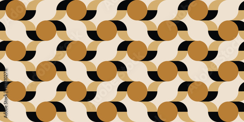 Seamless abstract geometric pattern. Vector Illustration.