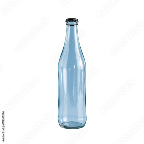 Wallpaper Mural Clear Glass Bottle for Beverages with Simple Design and Sleek Appearance Ideal for Classic Presentation Torontodigital.ca