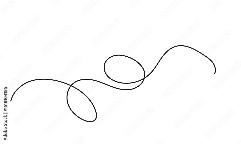 Obraz premium Wavy line pattern with curvy abstract squiggles .Vector illustration. EPS 10/AI