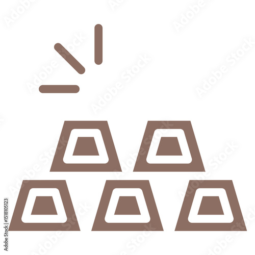 Ingots Vector Icons