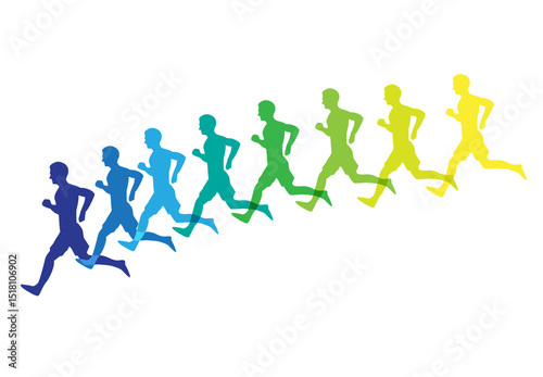 symbol, infographic, sprint, sign, recreational, fit, dynamics, fitness, drawing, runner, jump, slow motion, marathon, athlete, recreation, calorie burning, person, science, silhouette, infograph, gym