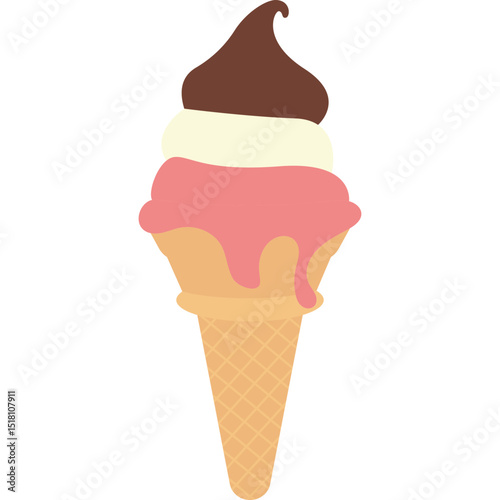 Cone Ice Cream Vector