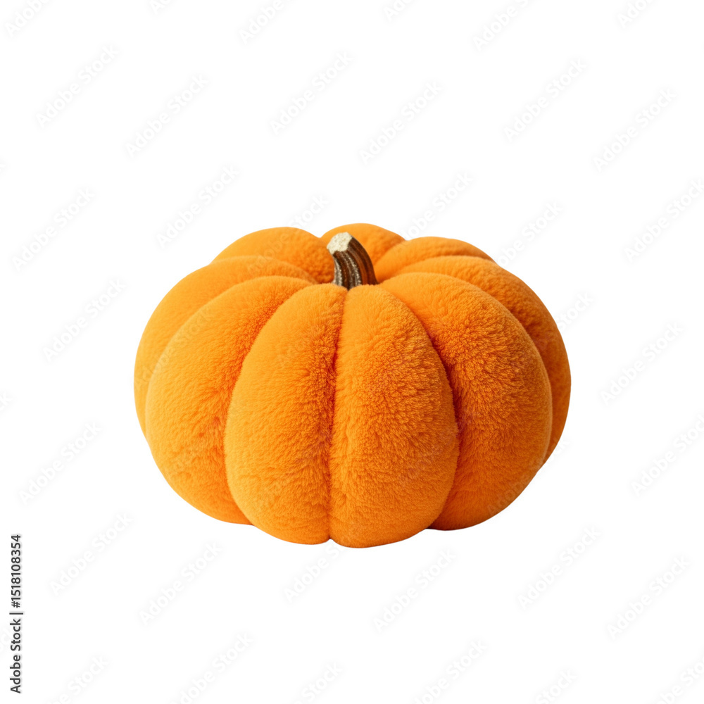 Obraz premium Pumpkin pillow isolated on transparent or white background, png