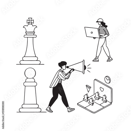 Strategic Marketing and Business Growth: A Visual Representation
