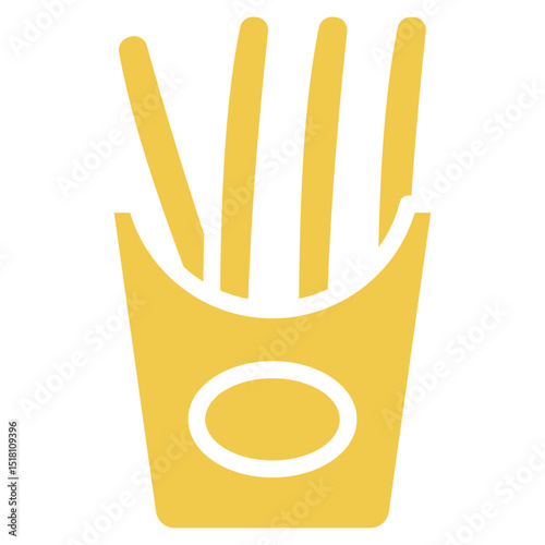 French Fries Vector Icons
