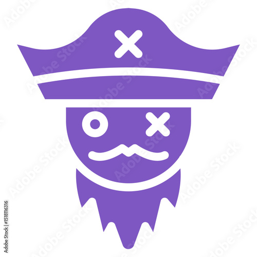 Pirate Beard Vector Icons