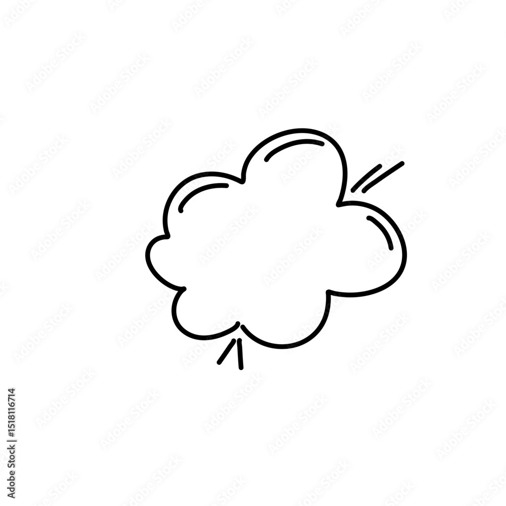 Cloud speech bubble