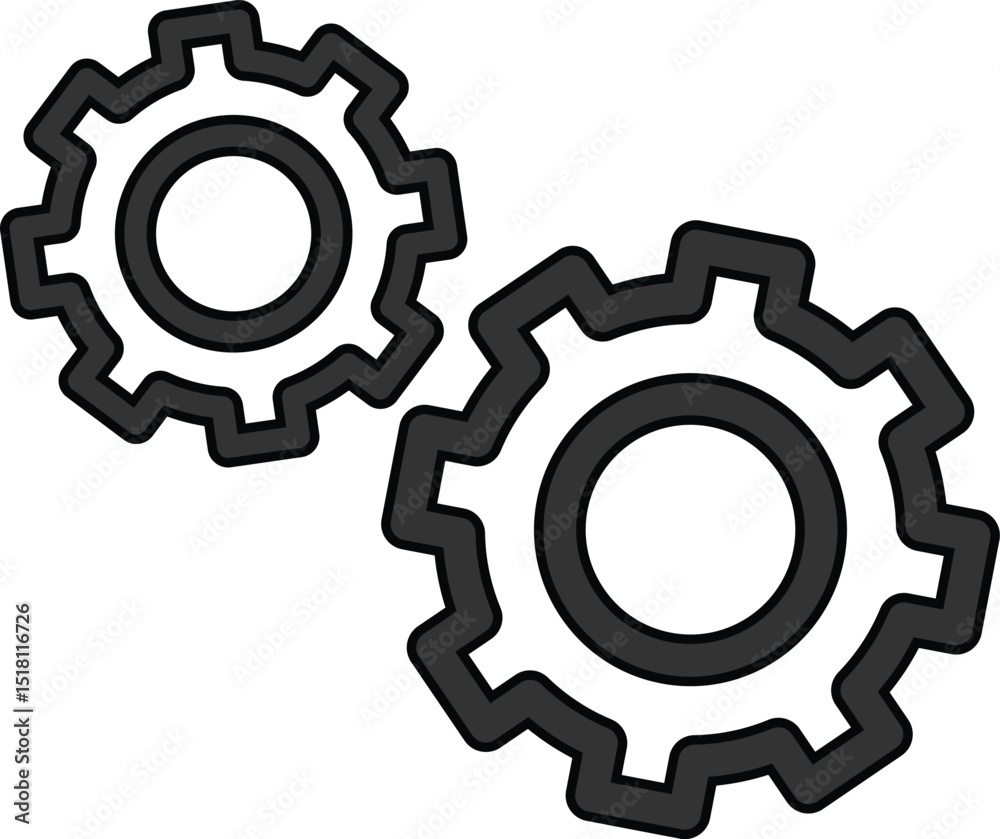 Setting icon design with white backgroun Setting icon design with white backgroun