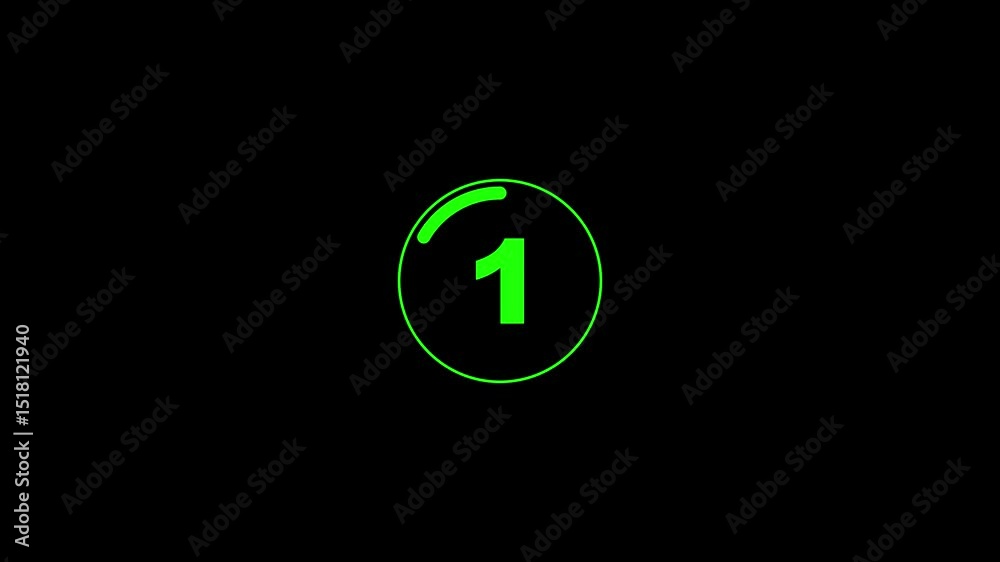 Countdown timer from 5 to 0 seconds real time. Modern flat design of countdown animation.5 second countdown timer. Circle countdown timer from5 to 0 second animation.