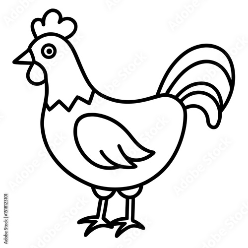 hen with eggs