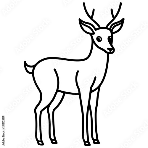 deer silhouette vector