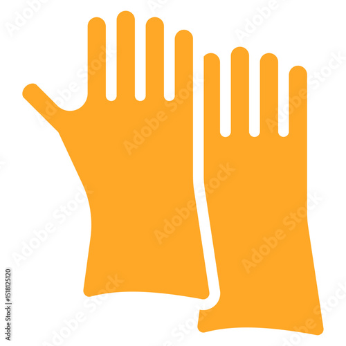 Cleaning Gloves Vector Icons