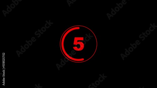 Countdown timer from 10 to 0 seconds real-time. Modern flat design of countdown animation. Circle countdown timer from 10 to 0 second animation.10 second countdown timer.
