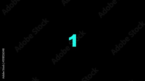 Countdown timer from 5 to 0 seconds real time. Modern flat design of countdown animation.5 second countdown timer. Circle countdown timer from5 to 0 second animation.