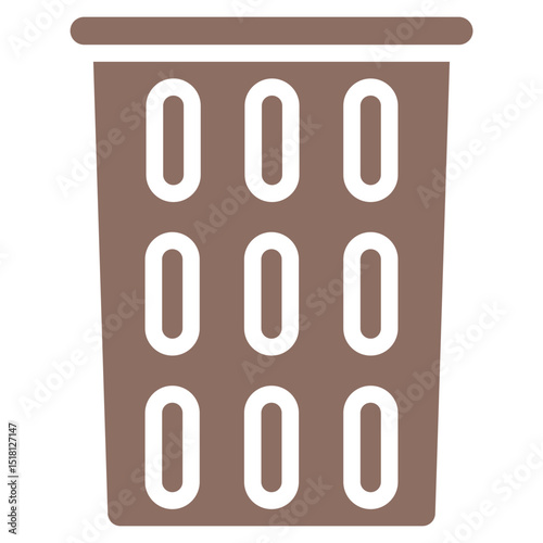 Laundry Basket Vector Icons