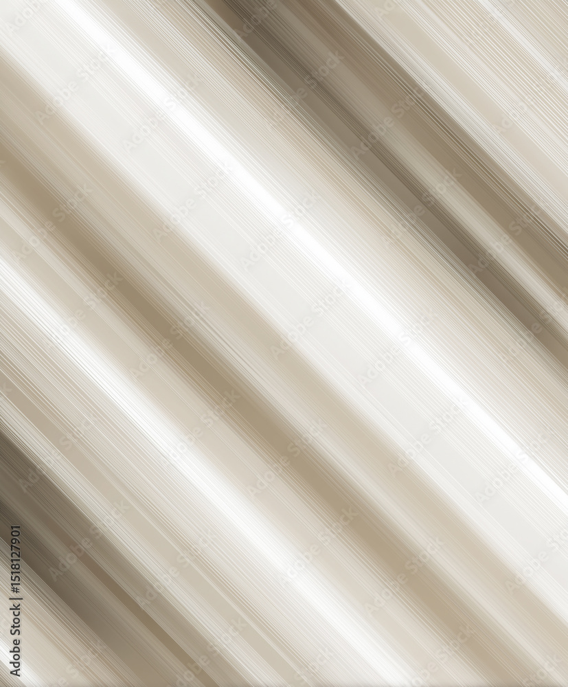 Obraz premium Diagonal Stripes in Soft Taupe and Ivory with Minimalist Modern Design, Abstract Background