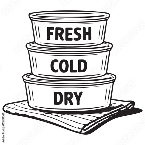 Fresh Cold Dry Cans