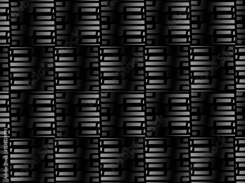 Black metal texture steel background. Perforated metal sheet.	