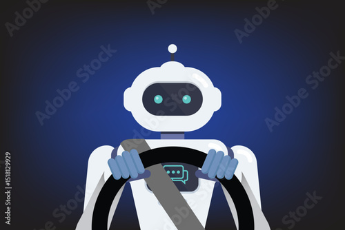 Autonomous driving technology concept