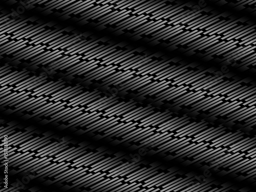 Black metal texture steel background. Perforated metal sheet.	