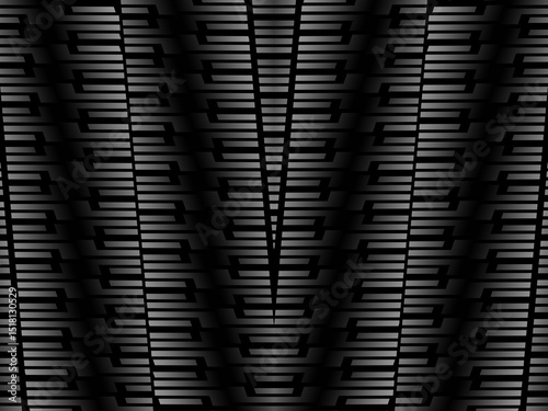 Black metal texture steel background. Perforated metal sheet.	
