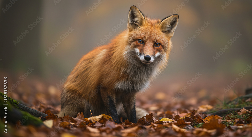 Fototapeta premium red fox vulpes