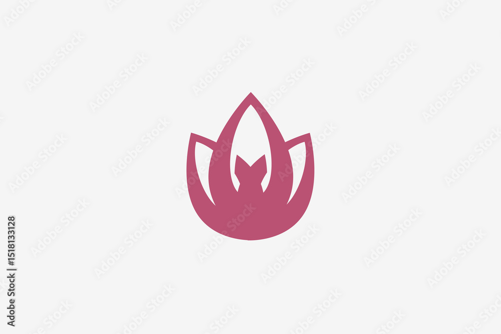 Fototapeta premium flower minimalist modern minimalist logo 