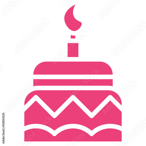 Two Layered Cake Vector Icons