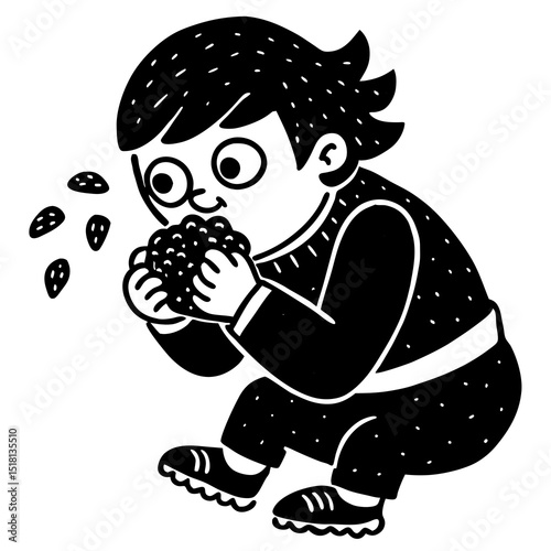nibbling on crumbs