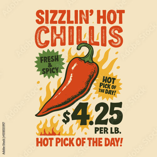 Hot chilli illustration. emblem and t shirt printing. Chilli mascot logo design with modern illustration, Illustration of Ready to Print Labels for Hot Sauce Bottles Vector.