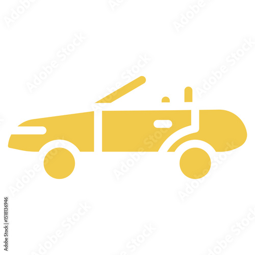 Convertible Car Vector Icons