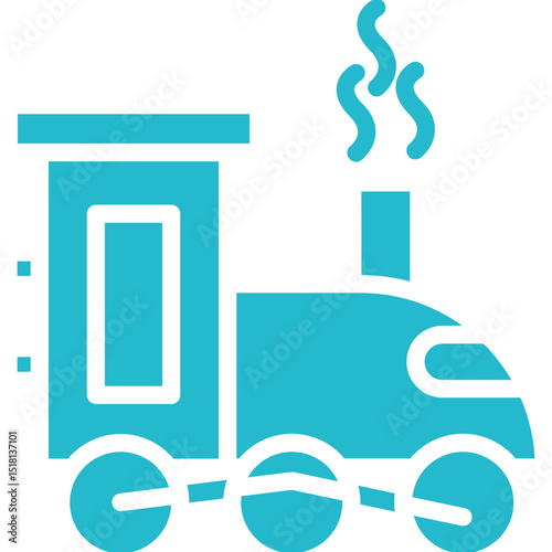 Steam Train Vector Icons