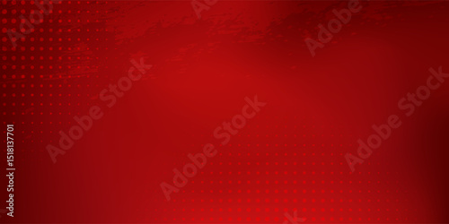 Abstract red gradient background, light and shadow on the backdrop with dimensions, hot tone wall with intense color, horizontal wallpaper.