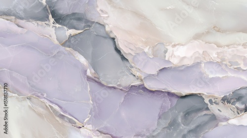 Abstract Pastel Marble Texture with Gold Glitter