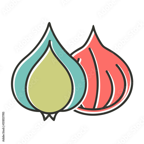 vector illustration of an apple with blood drop