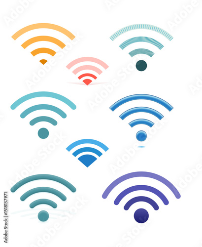 Wireless Network Symbols set