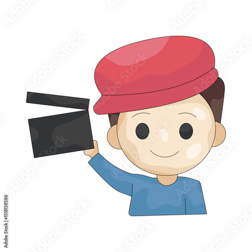 Illustration of filmmaker 