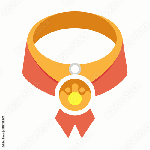 Perfect for pet product branding, animal care themes, and personalized pet vector icon on white background.