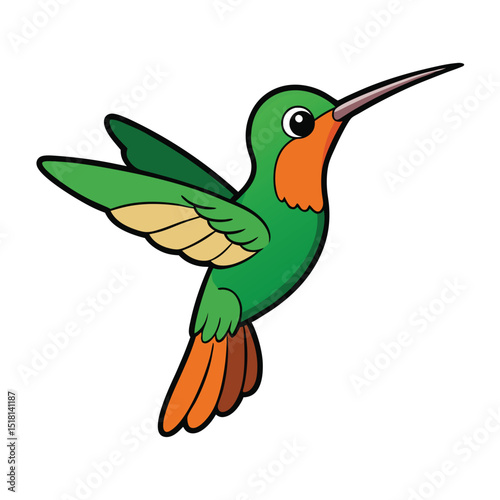 hummingbird in flight