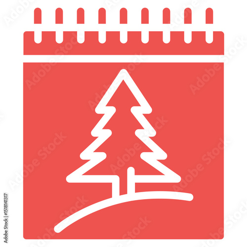 Christmas Advent Calendar Vector Icons