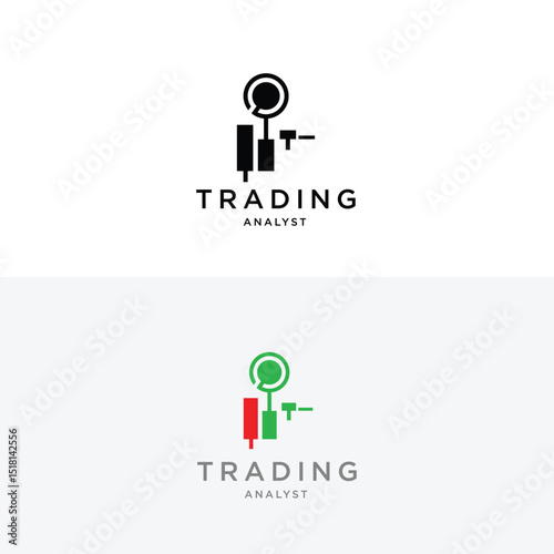 Forex market research conceptual icon. Forex chart vector design. 