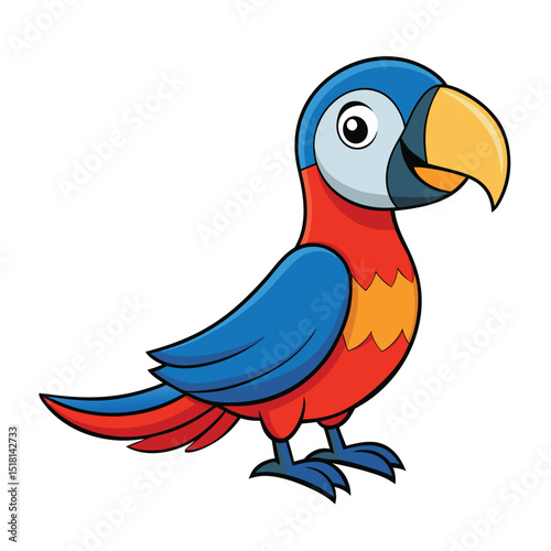 blue and red macaw