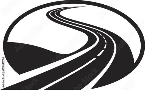 asphalt road with lines