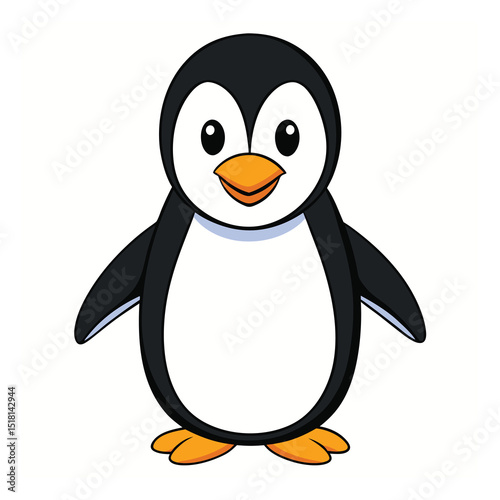 penguin on the snow